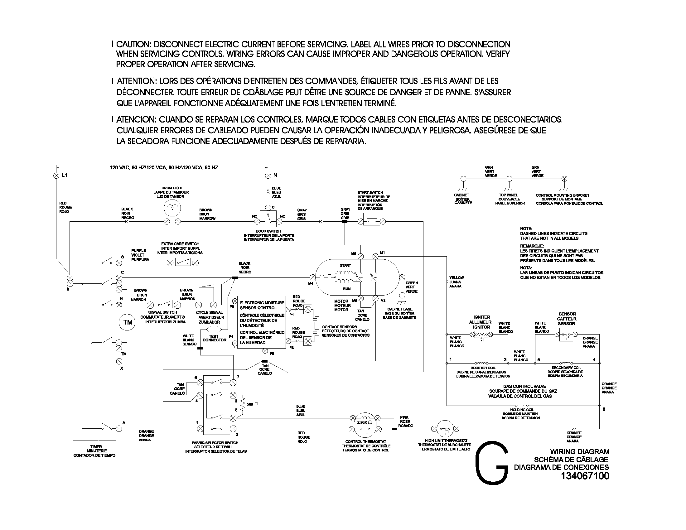 134067100 WIRING DIAGRAM