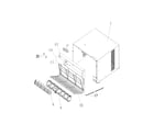 Frigidaire FAC052K7A9 cabinet front and wrapper diagram