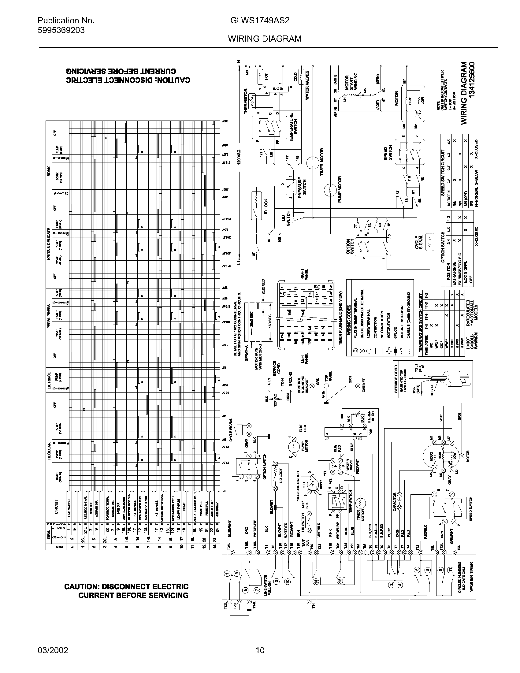 134125600 WIRING DIAGRAM