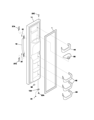Freezer door