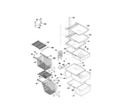 Kenmore 25352633200 shelves diagram