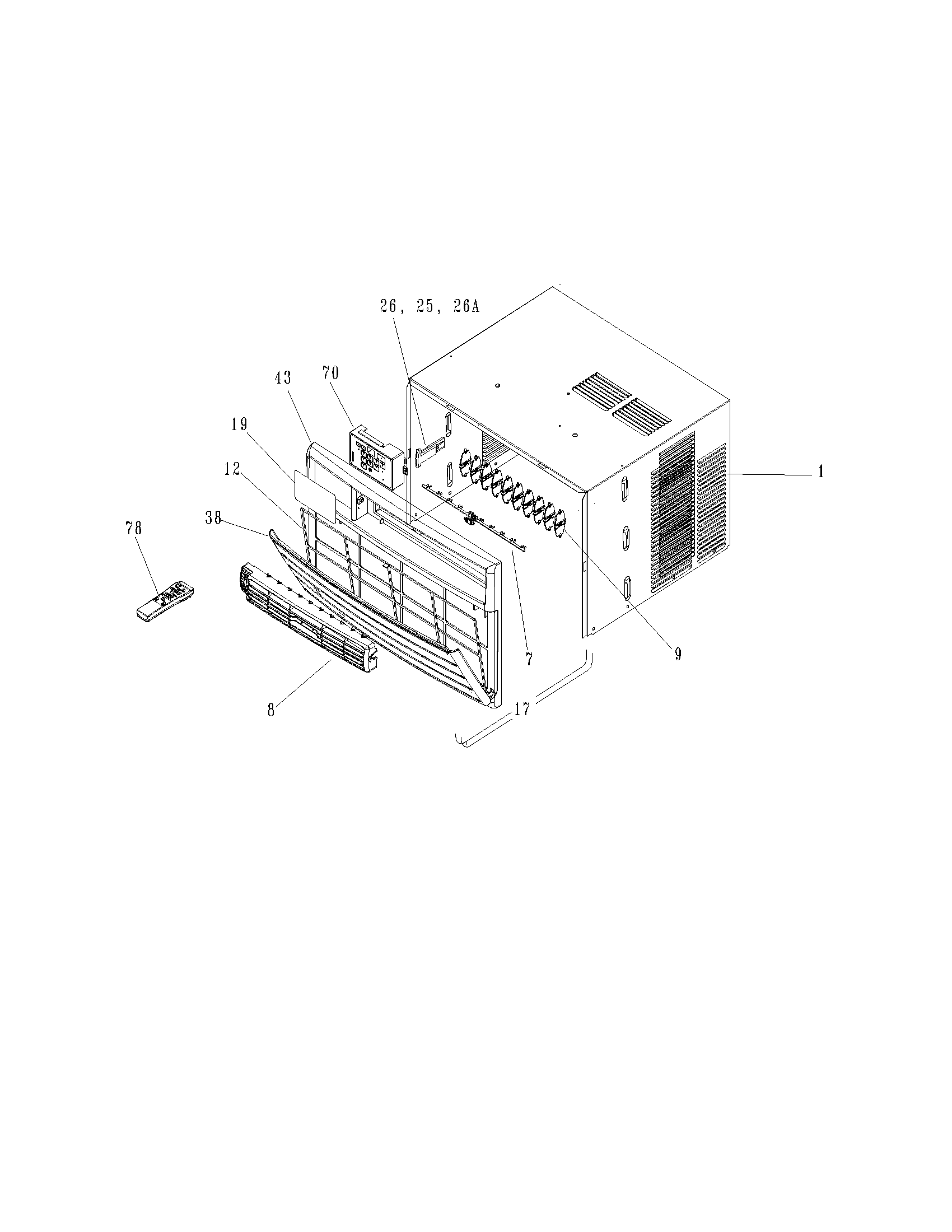 Cabinet front and wrapper