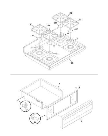Top/drawer