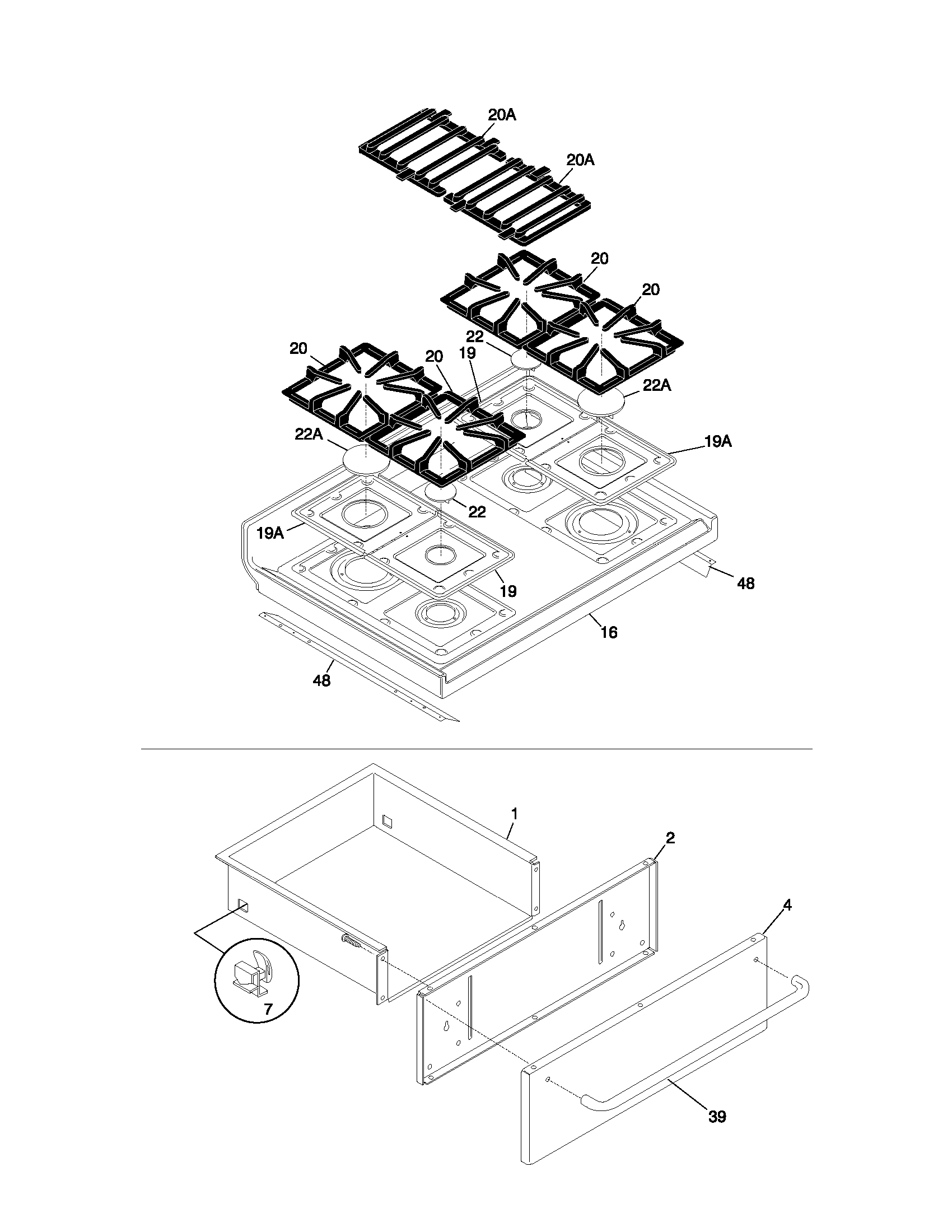 Top/drawer