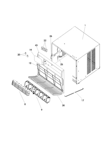 Cabinet front and wrapper