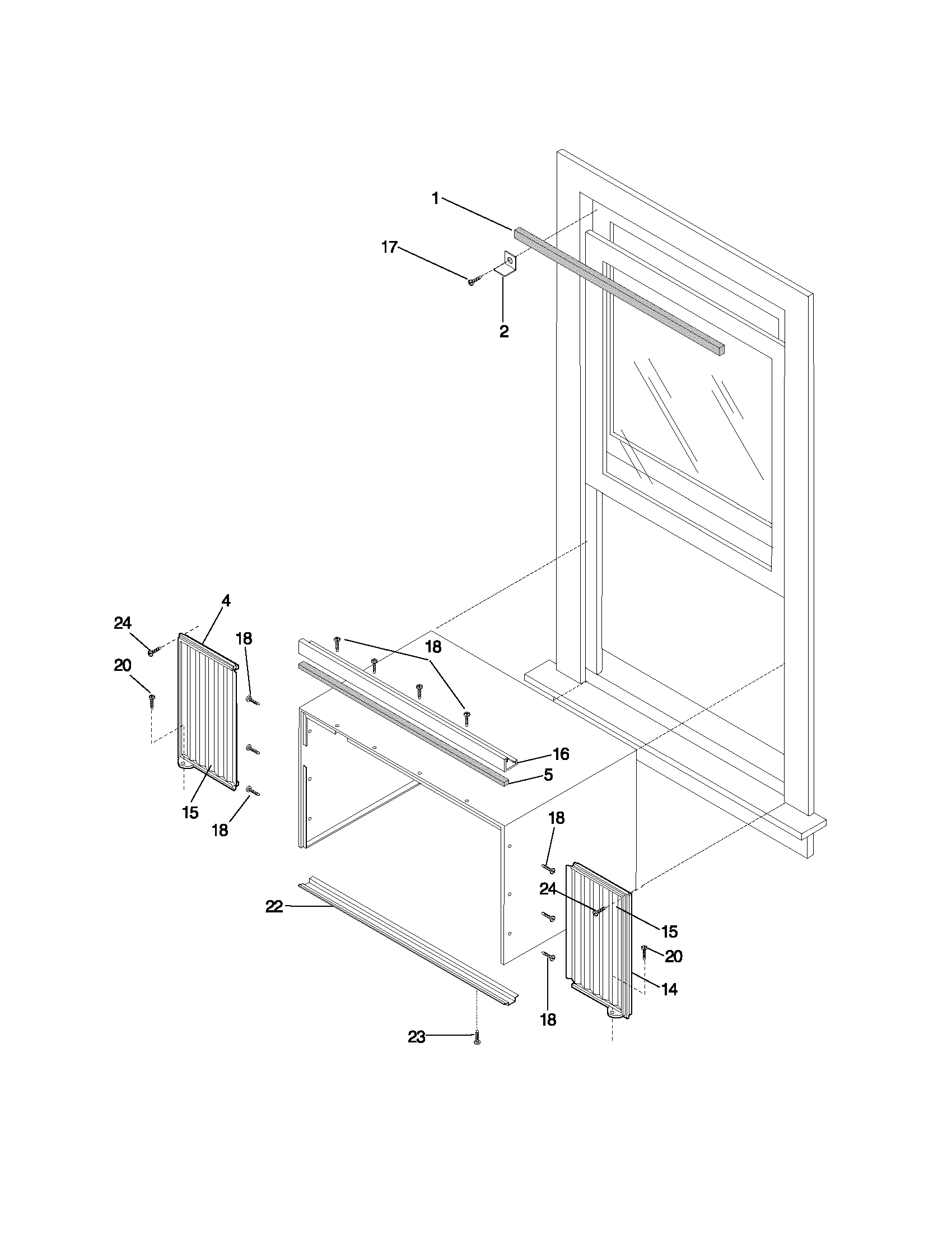 WINDOW MOUNTING PARTS