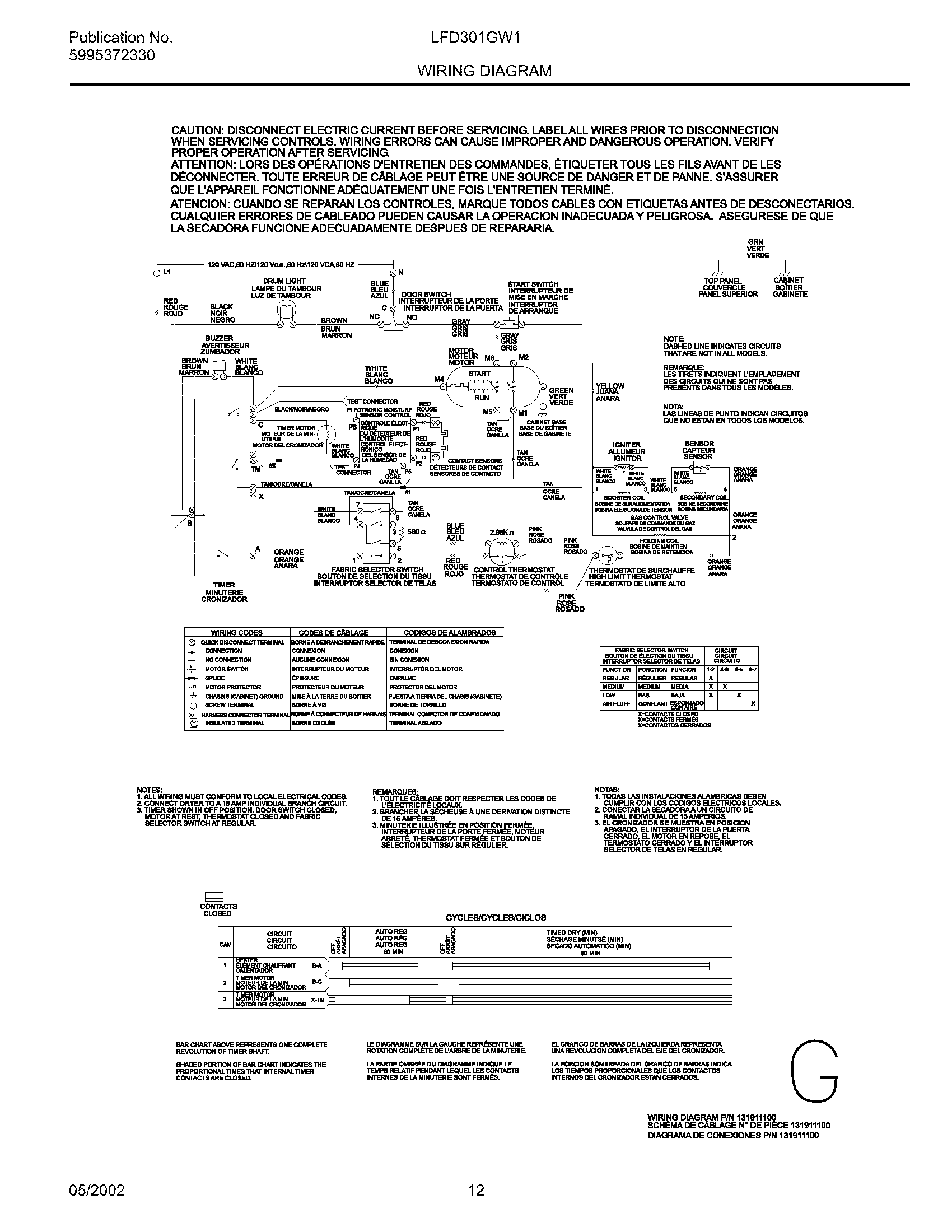 131911100 WIRING DIAGRAM