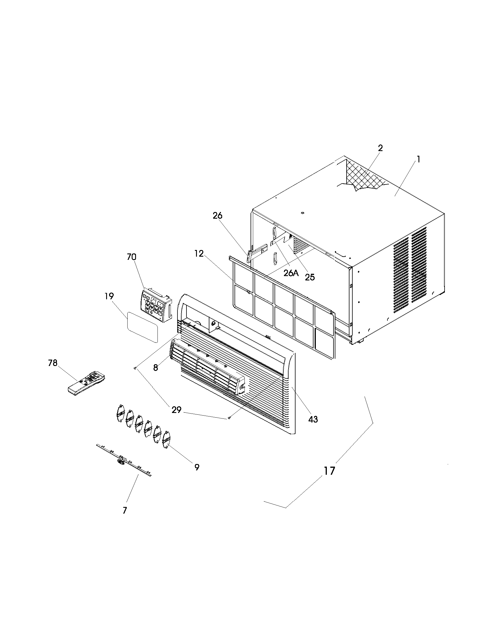 Cabinet front and wrapper