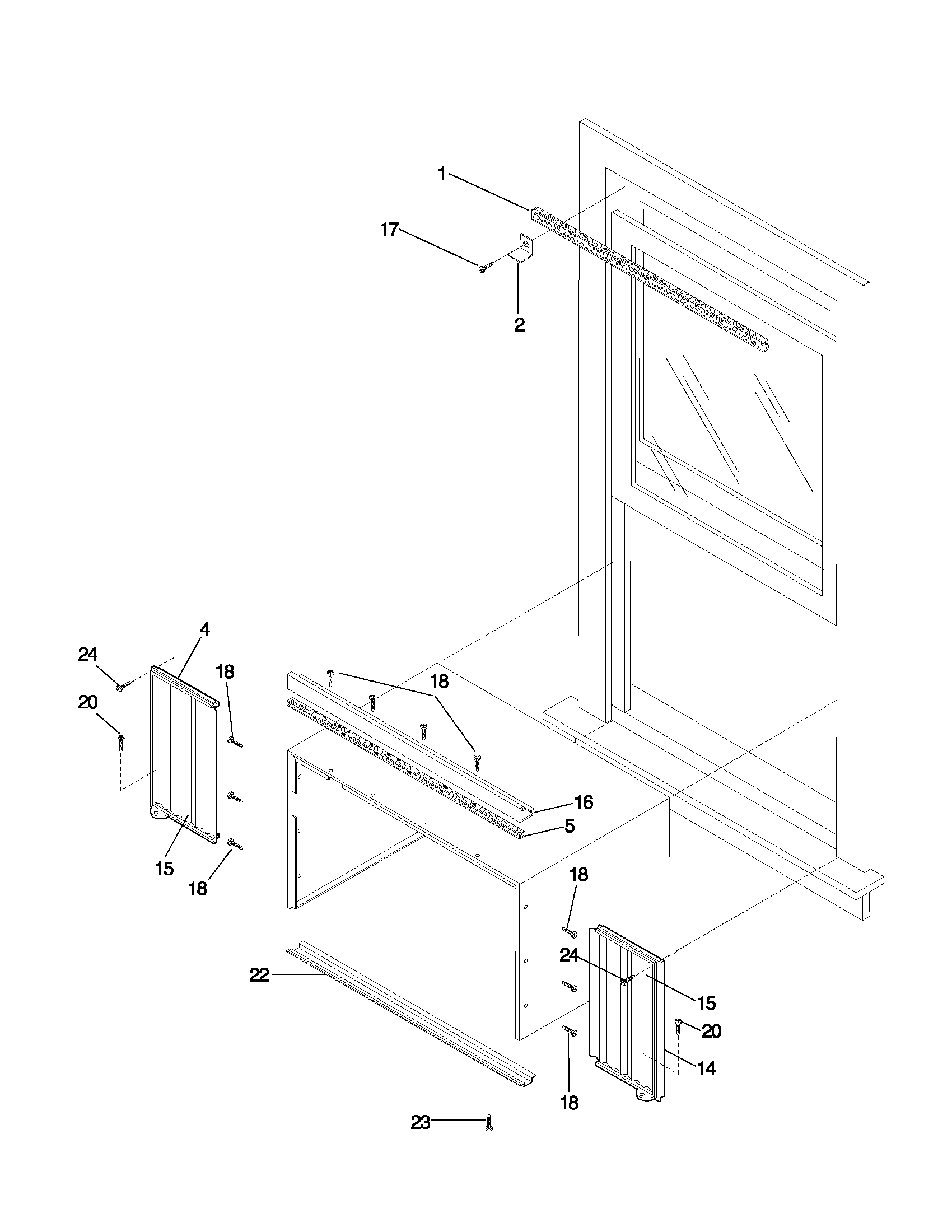 Window mounting parts