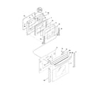 Frigidaire GLES388ASC door diagram