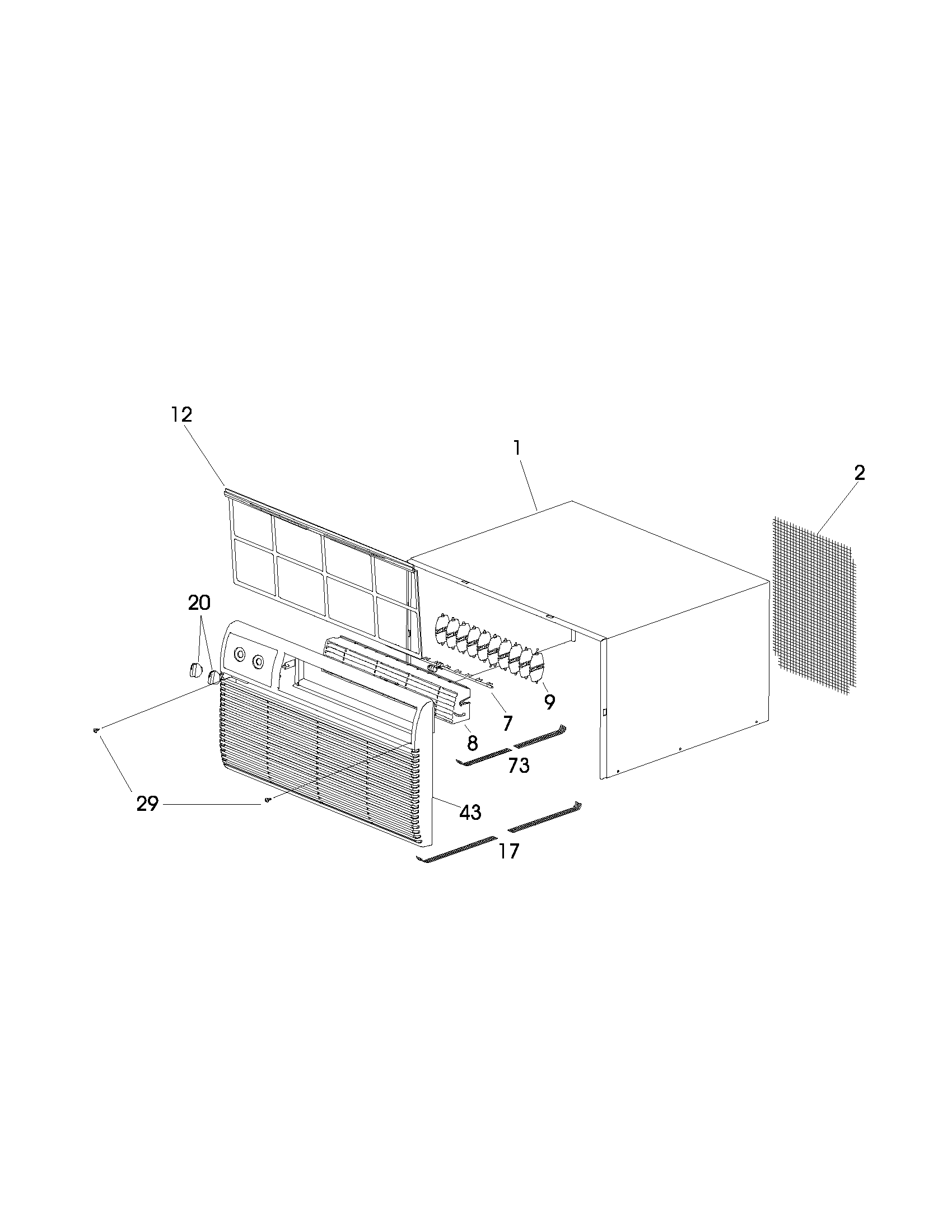 Cabinet front and wrapper