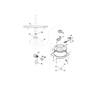 Universal/Multiflex (Frigidaire) MDB125RHS3 motor & pump diagram