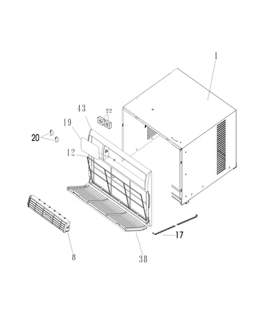 Cabinet front and wrapper