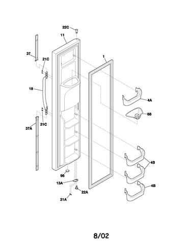 Freezer door