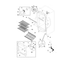 Universal/Multiflex (Frigidaire) CFU17F3AW2 cabinet diagram