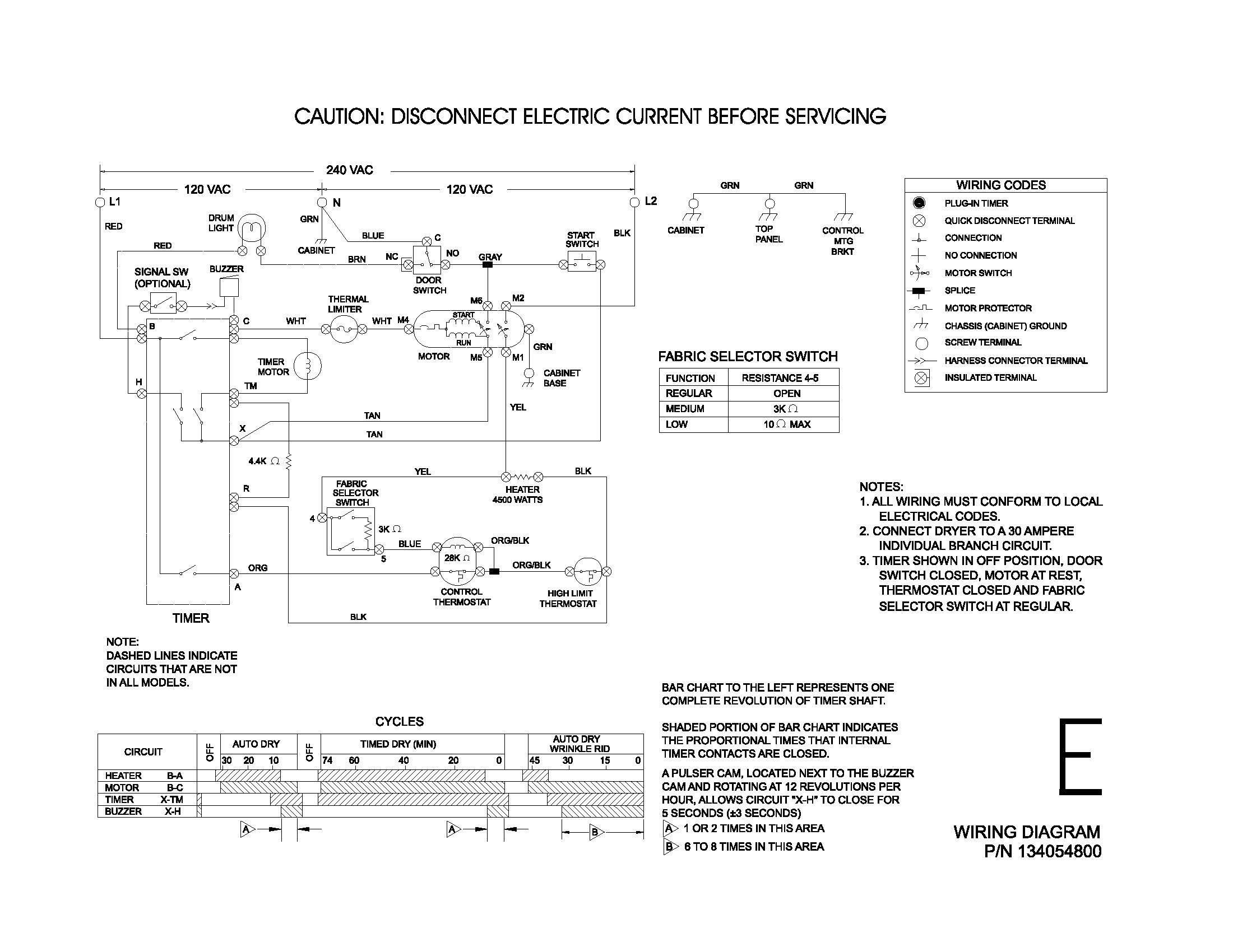 134054800 WIRING DIAGRAM