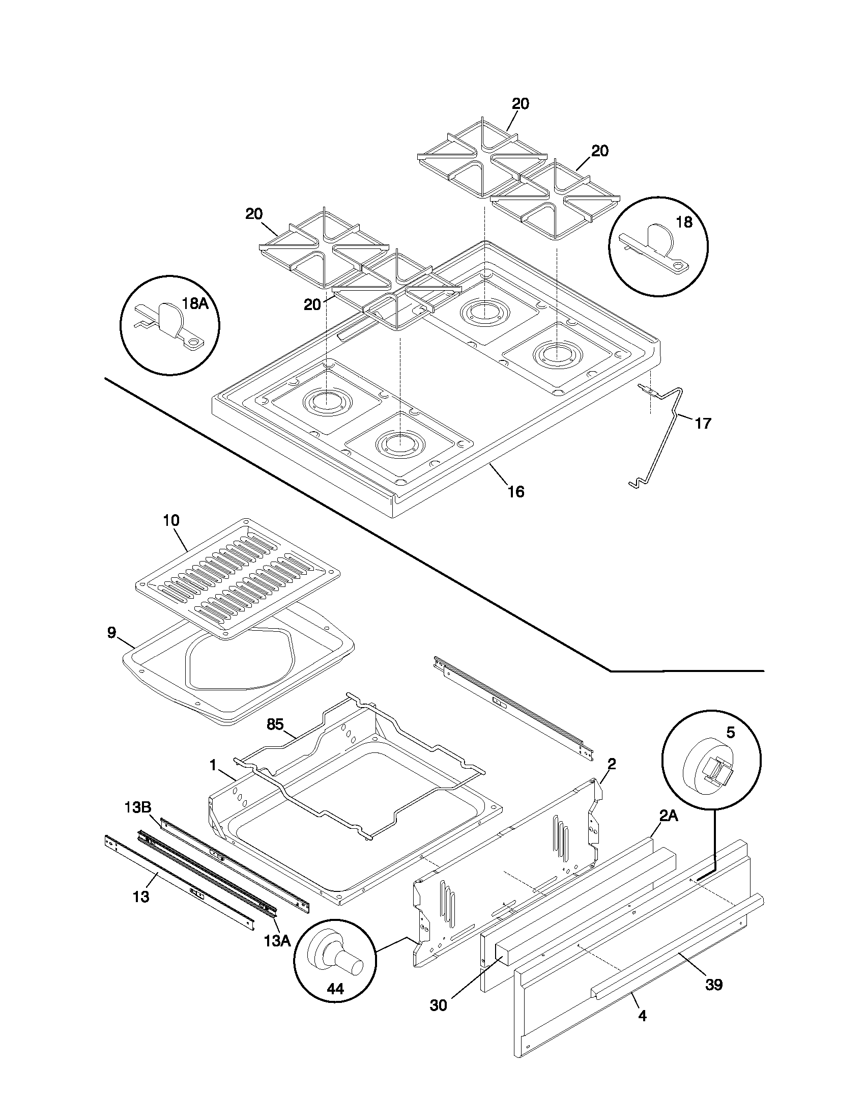 Top/drawer