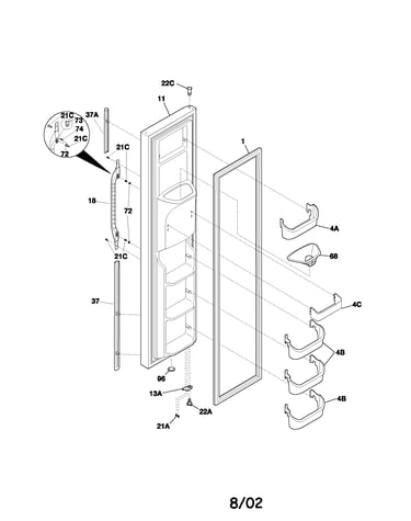 Freezer door