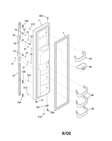 Freezer door