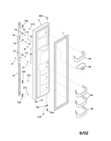 Freezer door