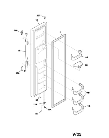 Freezer door
