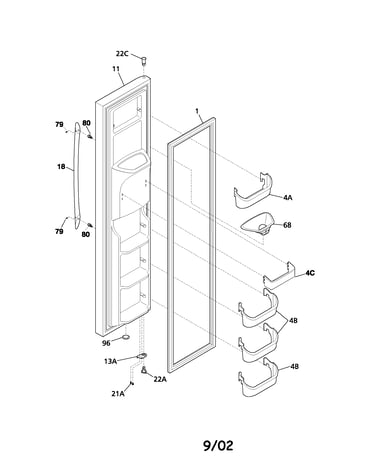 Freezer door