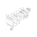 Frigidaire GLGF377ASF door diagram