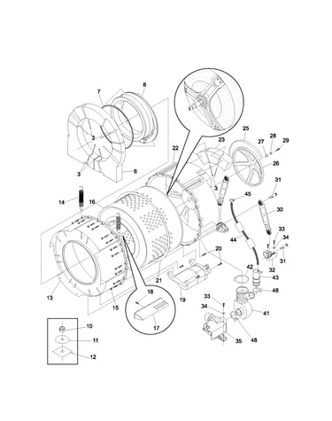 Tub/motor