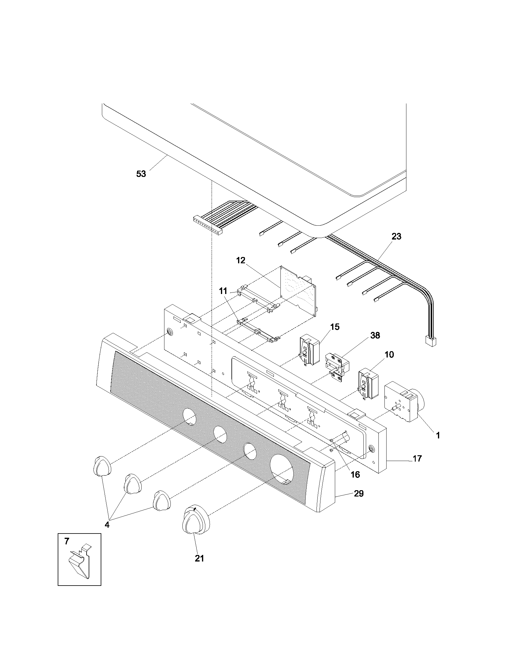 Controls/top panel