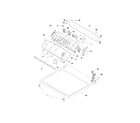 Kenmore 41792052103 controls/top panel diagram