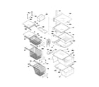 Frigidaire PLHS238ZCB0 shelves diagram