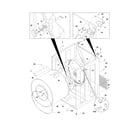 Frigidaire CRER5700AS1 cabinet/drum diagram