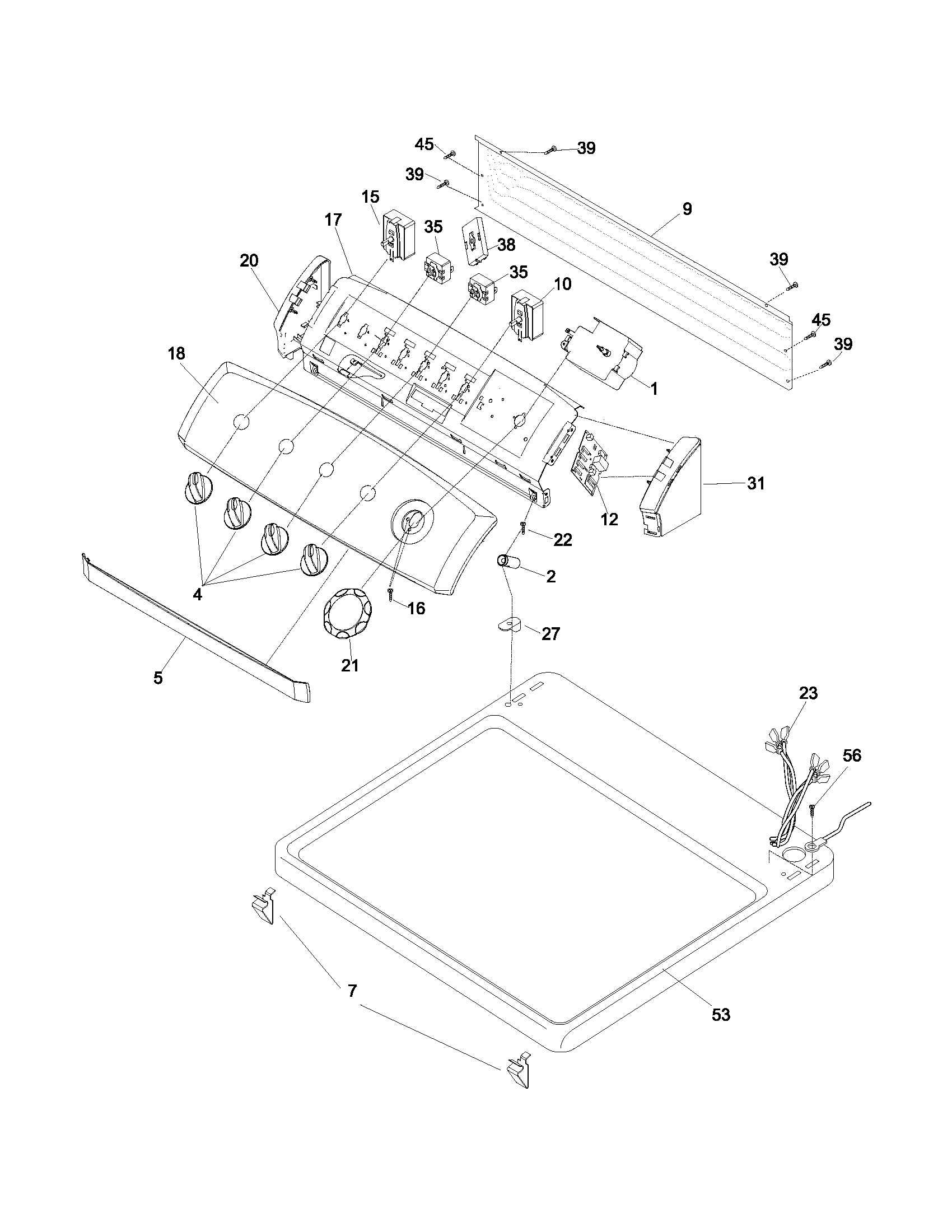 Controls/top panel