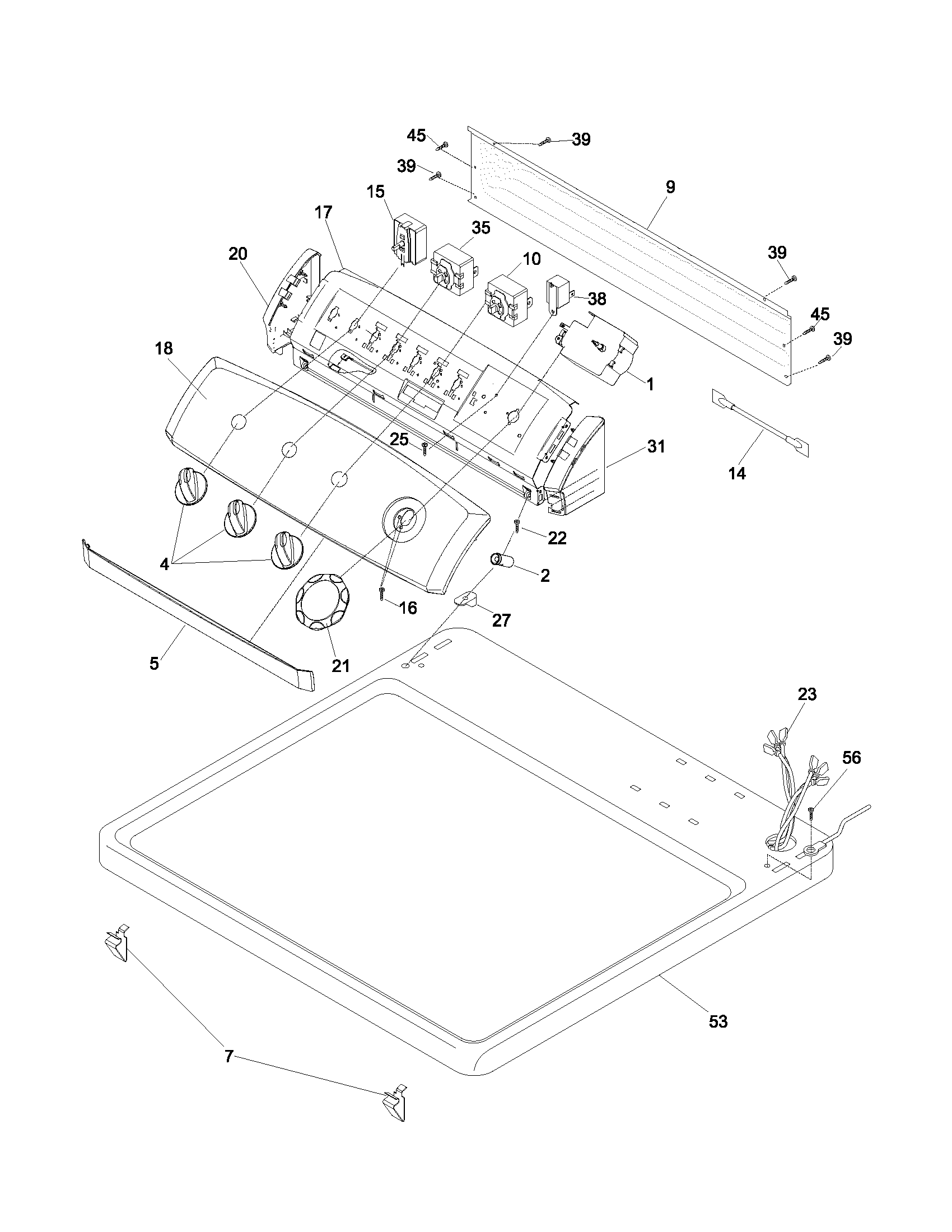 Controls/top panel
