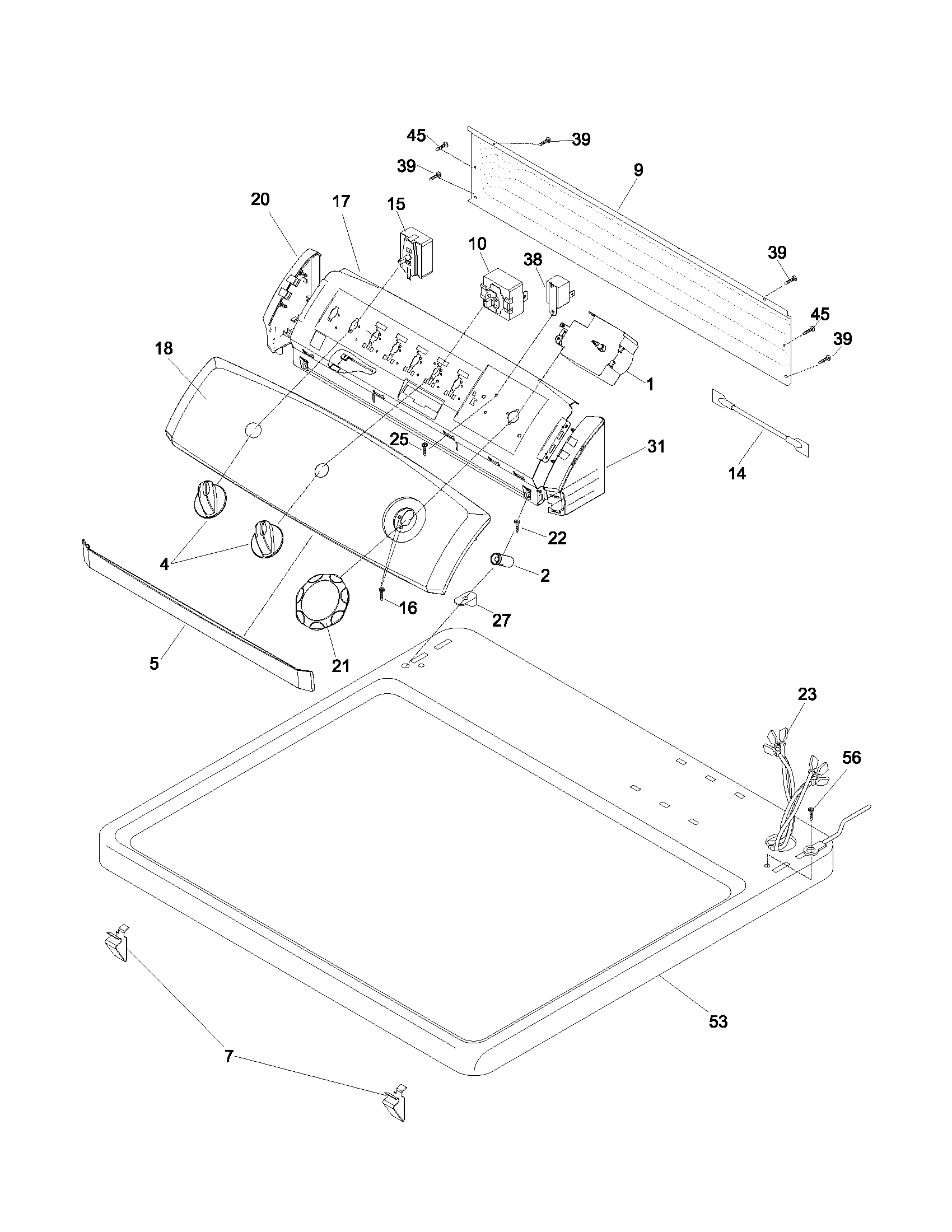 Controls/top panel
