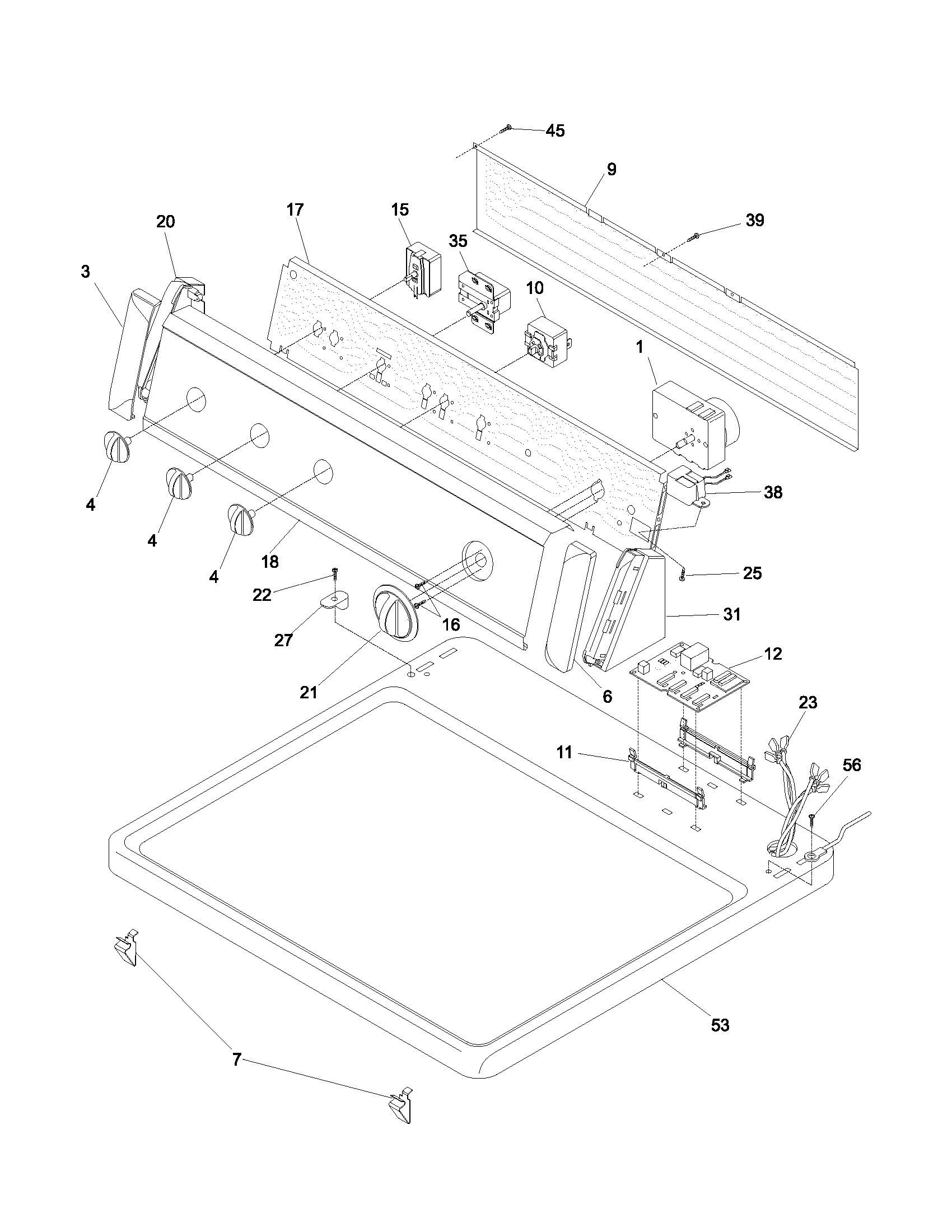 Controls/top panel