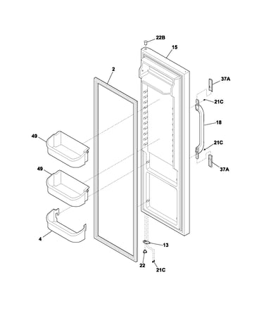 Refrigerator door