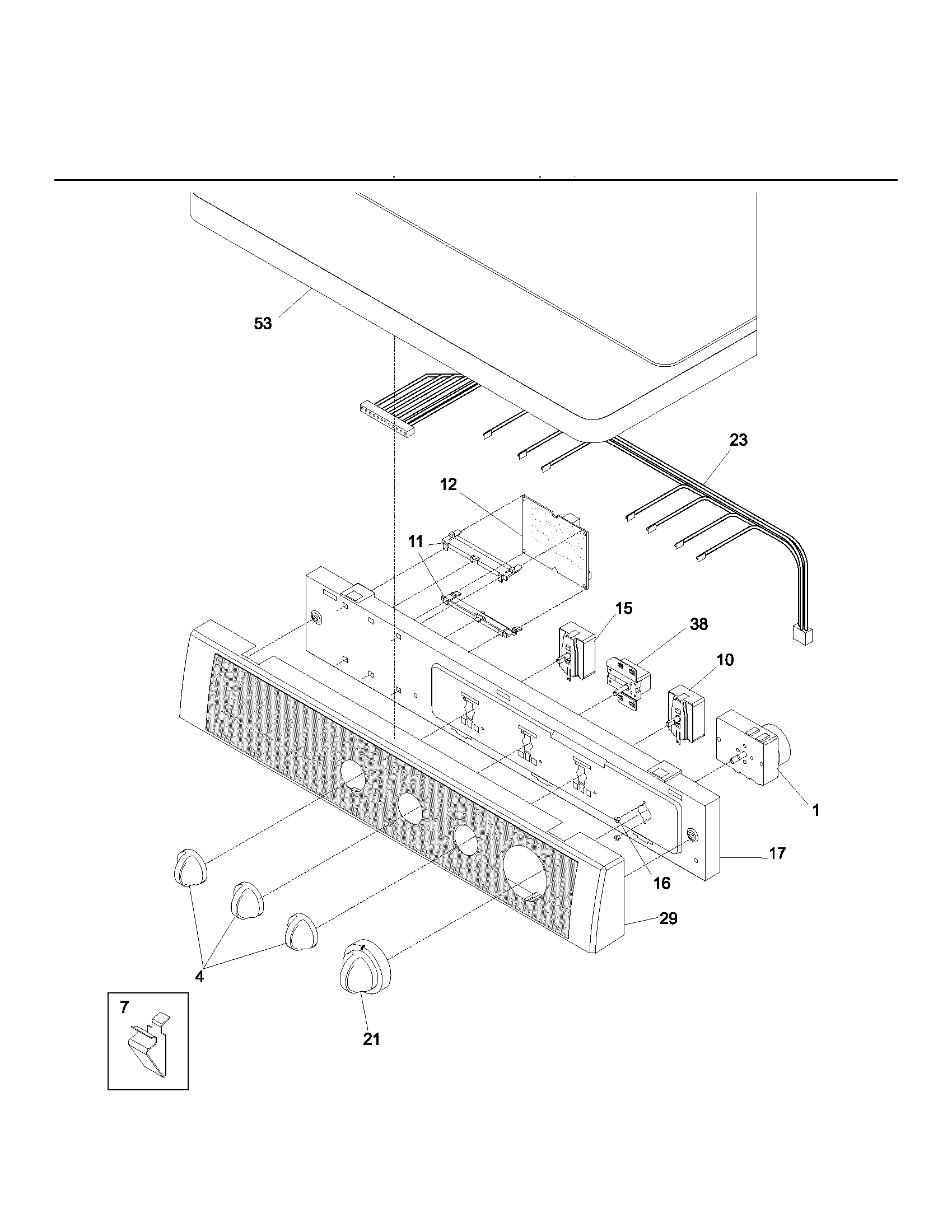 Controls/top panel