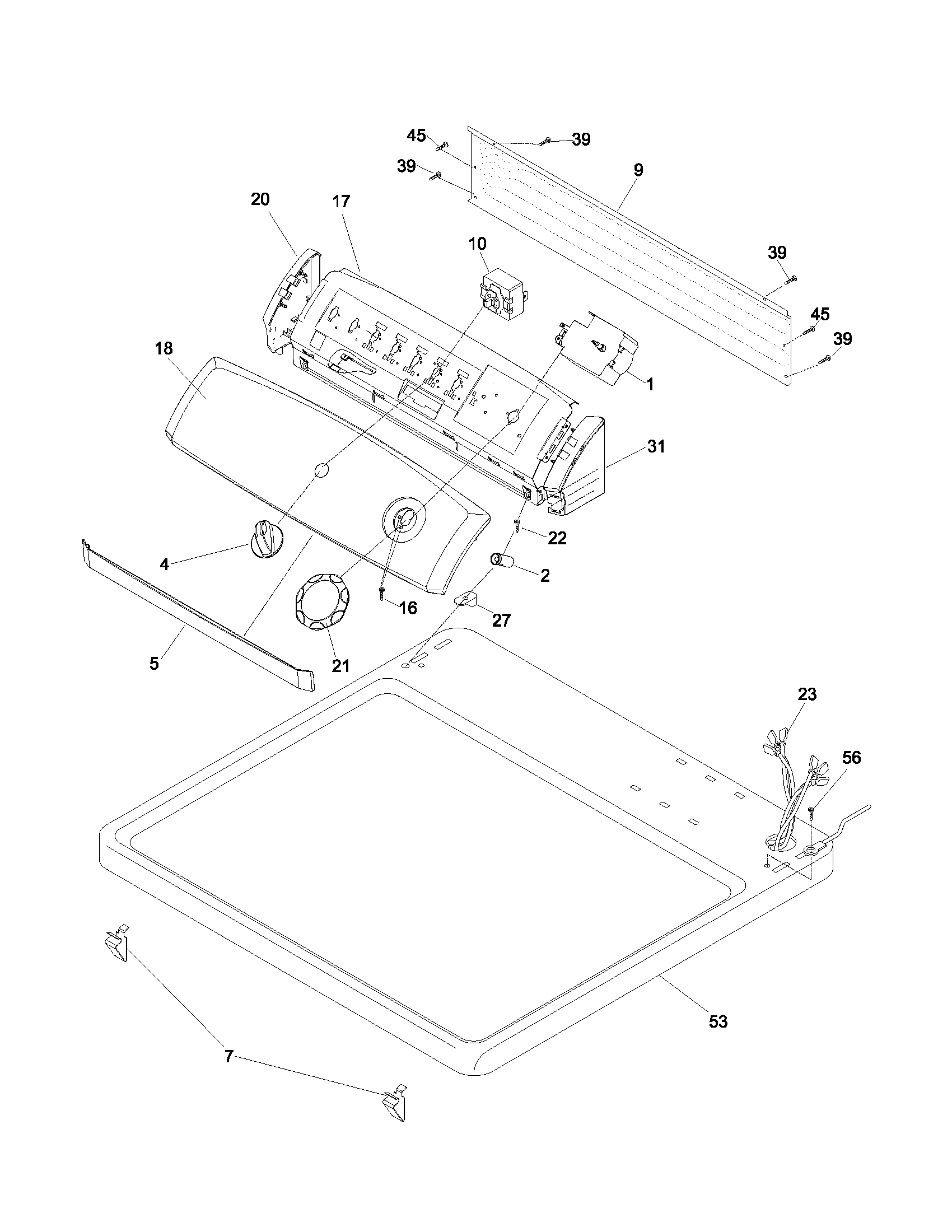 Controls/top panel
