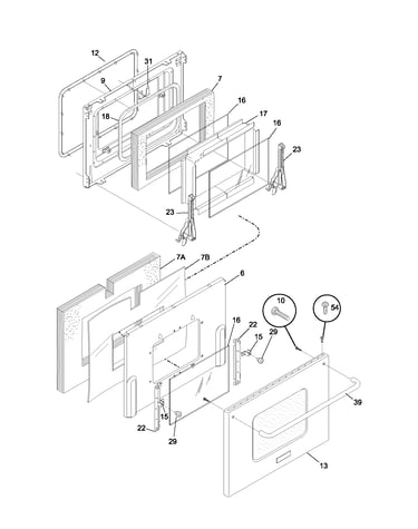 Oven door