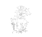 Kenmore 41793702200 motor/tub diagram