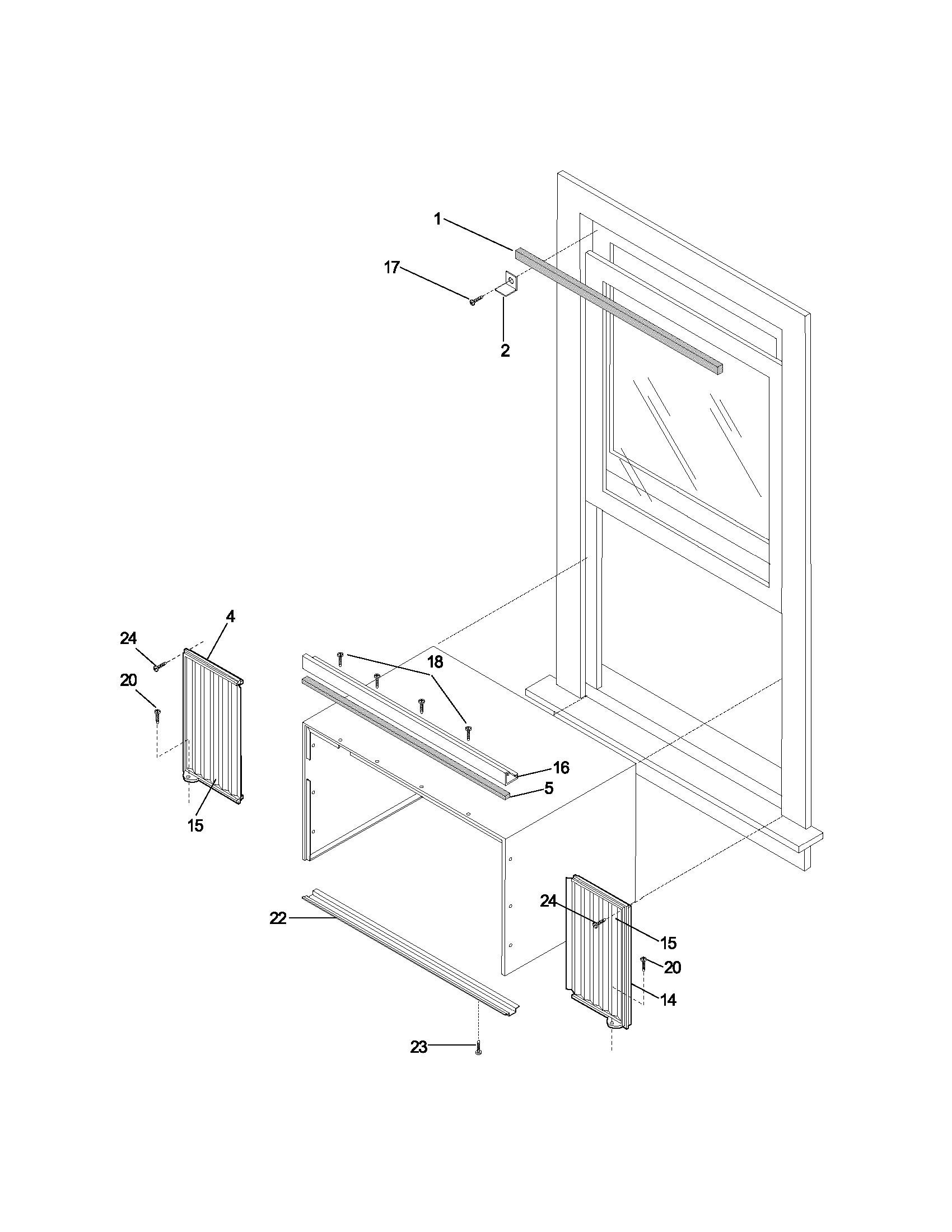 WINDOW MOUNTING PARTS