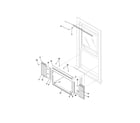 Kenmore 25373125301 window mounting parts diagram