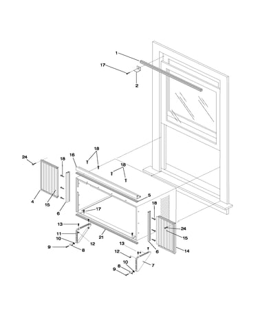 Window mounting parts