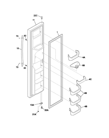 Freezer door