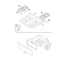 Tappan TGF364AQE top/drawer diagram