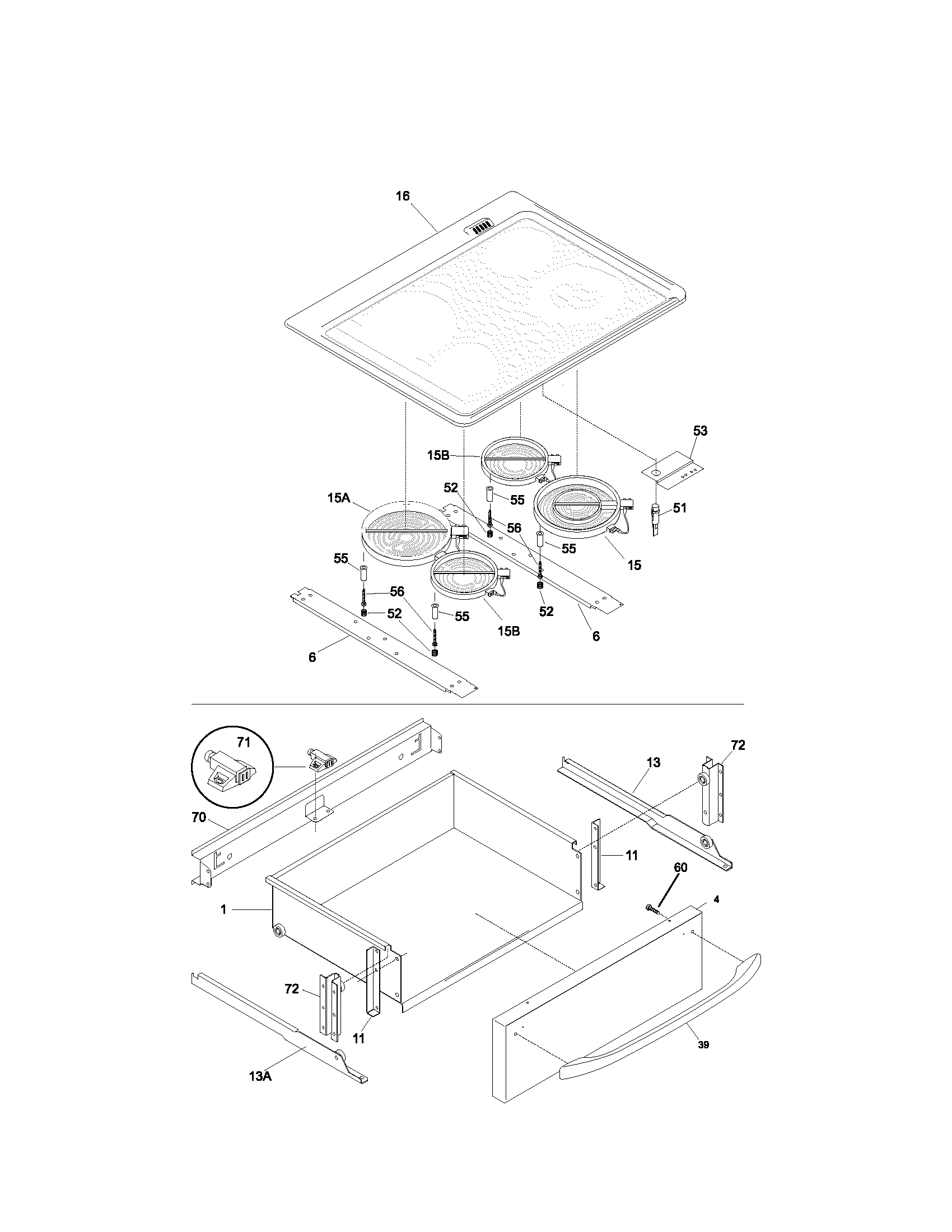Top/drawer
