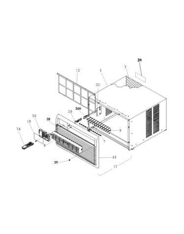 Cabinet front and wrapper