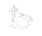 Kenmore Elite 79075503201 drawer/small door diagram