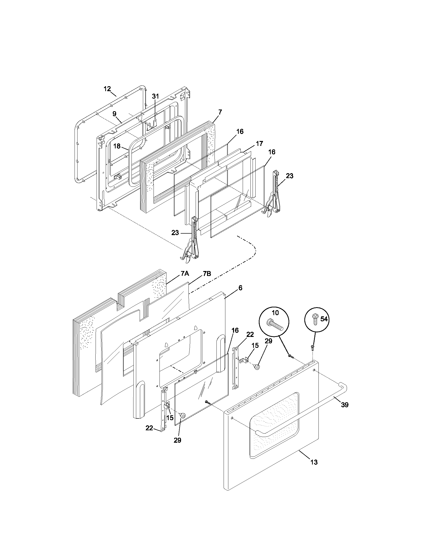 Oven door
